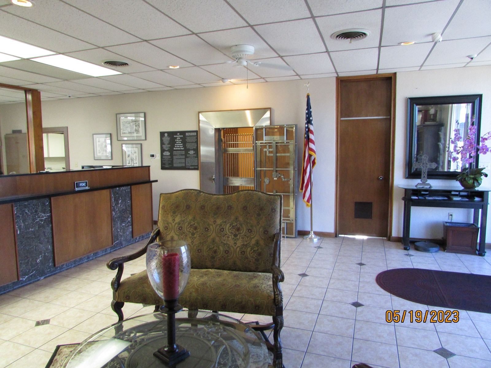 Lobby of Fletcher National Bank